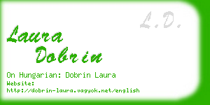 laura dobrin business card